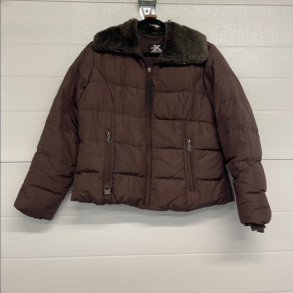 ZeroXposur Brown Bomber Puffer Jacket